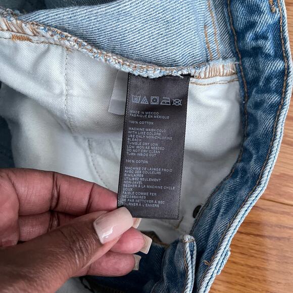 BDG Hamilton Jean Shorts Womens 27 Distressed High Rise Cheeky Boho Daisy Dukes - Picture 4 of 7